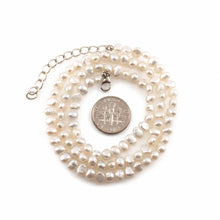 Load image into Gallery viewer, Adjustable Baby Baroque Pearl Necklace .925 Silver
