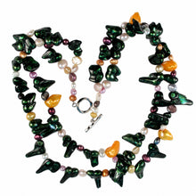 Load image into Gallery viewer, Baroque-Shaped Freshwater Pearl Twist Two-in-One Necklace