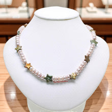 Load image into Gallery viewer, Lavender Coin &amp; Roundel Pearl Necklace – Sterling Silver