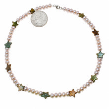 Load image into Gallery viewer, Lavender Coin &amp; Roundel Pearl Necklace – Sterling Silver