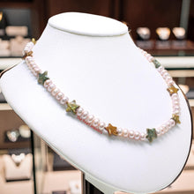 Load image into Gallery viewer, Lavender Coin &amp; Roundel Pearl Necklace – Sterling Silver
