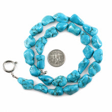 Load image into Gallery viewer, Baroque Turquoise Necklace – 12mm Spring Ring Clasp