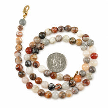 Load image into Gallery viewer, 6mm Multi-Color Agate Necklace