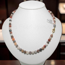 Load image into Gallery viewer, 6mm Multi-Color Agate Necklace