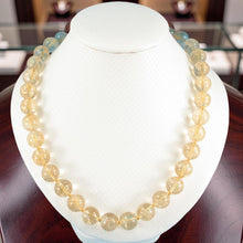 Load image into Gallery viewer, Golden Citrine Bead Necklace – 14K Yellow Gold Clasp
