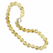 Load image into Gallery viewer, Golden Citrine Bead Necklace – 14K Yellow Gold Clasp