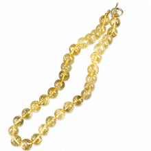 Load image into Gallery viewer, Golden Citrine Bead Necklace – 14K Yellow Gold Clasp