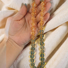 Load image into Gallery viewer, Golden Citrine Bead Necklace – 14K Yellow Gold Clasp
