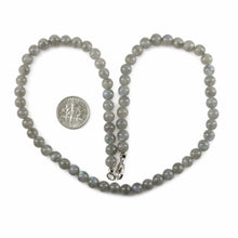 Load image into Gallery viewer, Labradorite Round Bead Necklace