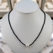 Load image into Gallery viewer, Black Onyx &amp; Pearl Necklace with 14K Gold Beads