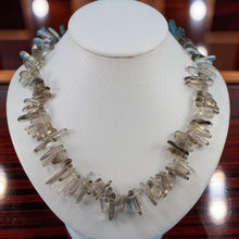 Load image into Gallery viewer, Smoky Quartz Chip Necklace – Jumbo Clasp