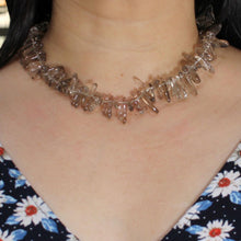 Load image into Gallery viewer, Smoky Quartz Chip Necklace – Jumbo Clasp