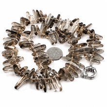 Load image into Gallery viewer, Smoky Quartz Chip Necklace – Jumbo Clasp