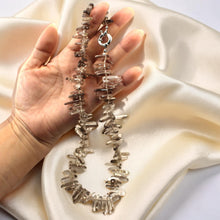 Load image into Gallery viewer, Smoky Quartz Chip Necklace – Jumbo Clasp