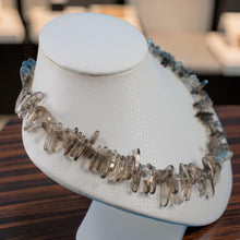 Load image into Gallery viewer, Smoky Quartz Chip Necklace – Jumbo Clasp