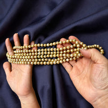 Load image into Gallery viewer, Champagne Freshwater Pearl Infinity Necklace – 60” Hand Knotted