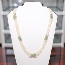 Load image into Gallery viewer, White Rice Pearl &amp; Aventurine Twist Necklace – 6-in-1 Style