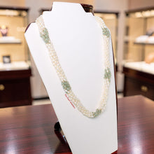 Load image into Gallery viewer, White Rice Pearl &amp; Aventurine Twist Necklace – 6-in-1 Style