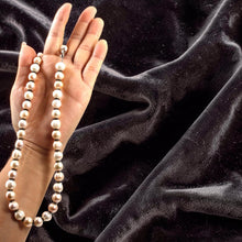 Load image into Gallery viewer, Pale Pink Baroque Pearl Necklace – Sterling Silver Bali Spacers
