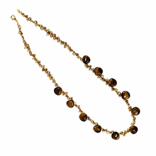 Load image into Gallery viewer, Heart-Shaped Tiger Eye &amp; Keshi Pearl Necklace