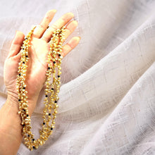 Load image into Gallery viewer, Golden-Green Keshi Pearl &amp; Black Onyx Necklace