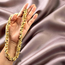 Load image into Gallery viewer, Golden-Green Keshi Pearl &amp; Black Onyx Necklace