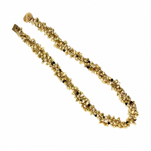 Load image into Gallery viewer, Golden-Green Keshi Pearl &amp; Black Onyx Necklace