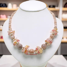 Load image into Gallery viewer, Baroque Pearl &amp; Agate Gemstone Necklace – .925 Silver