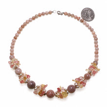 Load image into Gallery viewer, Baroque Pearl &amp; Agate Gemstone Necklace – .925 Silver