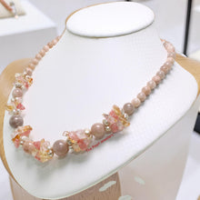 Load image into Gallery viewer, Baroque Pearl &amp; Agate Gemstone Necklace – .925 Silver