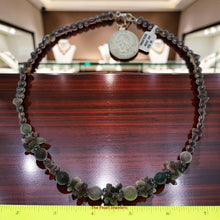 Load image into Gallery viewer, Purple Baroque Pearl &amp; Tourmaline Necklace with Extension – .925 Silver (20")