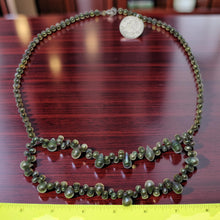 Load image into Gallery viewer, Green Baroque Pearl Layered Necklace – .925 Silver Clasp