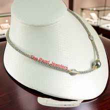Load image into Gallery viewer, Unique Design Black Tahitian Pearl &amp; Bali Beads Necklace