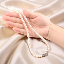 Load image into Gallery viewer, Gray Tahitian Pearl with F/W Pearls &amp; Silver Bali Beads Necklace
