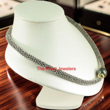 Load image into Gallery viewer, 16mm Black Tahitian Pearl with Silver 925 Bali Beads Necklace
