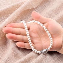 Load image into Gallery viewer, Khaki Tahitian Pearl with Freshwater Pearls &amp; Silver Bali Beads Necklace