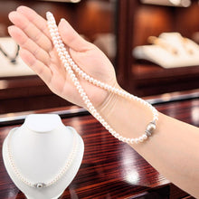 Load image into Gallery viewer, Khaki Tahitian Pearl with Freshwater Pearls &amp; Silver Bali Beads Necklace