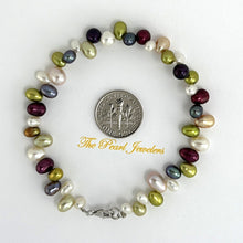 Load image into Gallery viewer, 739800-84-Beautiful-Hawaiian-Rainbow-Style-Freshwater-Pearl-Bracelet