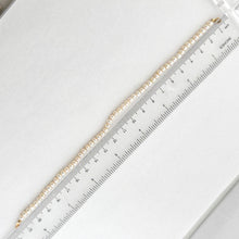 Load image into Gallery viewer, Cultured F/W 4mm White Pearl Hand-knotted Bracelet – 14K Gold Filled Clasp