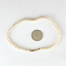 Load image into Gallery viewer, Cultured F/W 4mm White Pearl Hand-knotted Bracelet – 14K Gold Filled Clasp