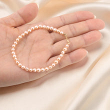 Load image into Gallery viewer, Pink Freshwater Pearl Strand Bracelet