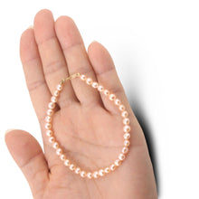 Load image into Gallery viewer, Pink Freshwater Pearl Strand Bracelet