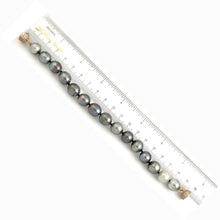 Load image into Gallery viewer, Baroque Black Tahitian Pearl Bracelet – Hand Knotted (7.75”)