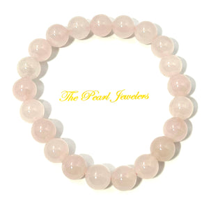 750005-Genuine-Natural-Rose-Quartz-Beads-Stretchy-Bracelet