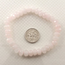 Load image into Gallery viewer, 750009 Genuine &amp; Natural Rose Quartz Roundel Faceted Beads Endless Bracelet