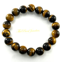 Load image into Gallery viewer, 750029-Genuine-Brown-Tiger-Eye-Gemstone-Stretchy-Elastic-Bracelet