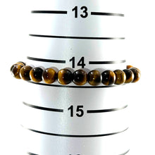 Load image into Gallery viewer, 750032-Genuine-Brown-Tiger-Eye-Gemstone-Stretchy-Elastic-Bracelet