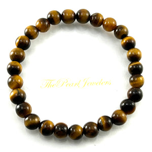 750032-Genuine-Brown-Tiger-Eye-Gemstone-Stretchy-Elastic-Bracelet