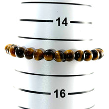 Load image into Gallery viewer, 750032-Genuine-Brown-Tiger-Eye-Gemstone-Stretchy-Elastic-Bracelet