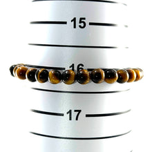 Load image into Gallery viewer, 750032-Genuine-Brown-Tiger-Eye-Gemstone-Stretchy-Elastic-Bracelet